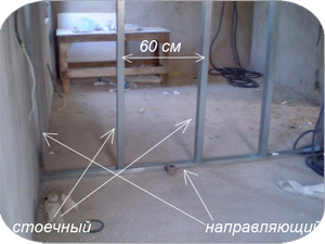 Крепление каркаса панелей Випрок